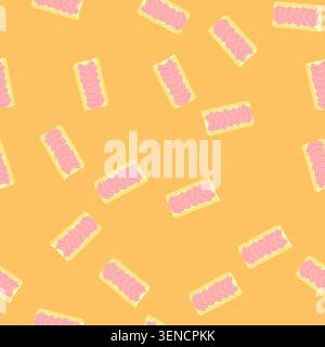 pattern sleep sleeping pad cartoon. nature adventure, bed hiking sleep sleeping pad sign. seamless vector illustration Stock Vector