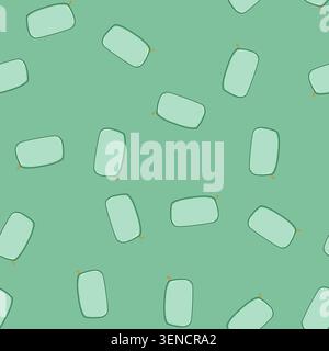 seamless pattern pouch makeup bag cartoon. storage durable, chic versatile, essential neat pouch makeup bag sign vector Stock Vector