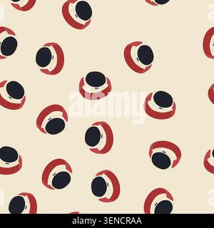 pattern monitor biometric bracelet cartoon. pulse heart, rate activity, sleep steps monitor biometric bracelet sign. seamless vector illustration Stock Vector
