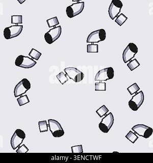 seamless pattern restrictor faucet aerator cartoon. adapter conservation, device fixture, plumbing sink restrictor faucet aerator sign vector Stock Vector