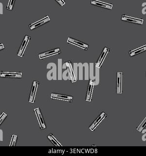 seamless pattern audio cd player cartoon. sound retro, stereo entertainment audio cd player sign vector Stock Vector