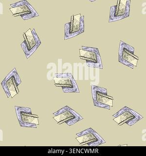 pattern message mail paper hand drawn. post e, open card, envelope note message mail paper vector sketch illustration Stock Vector