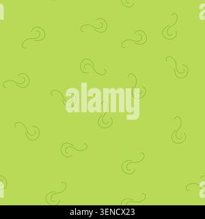 pattern stylized light green question mark graphic representing concepts of confusion, searching, inquiry, mystery, problem, solution, education, and Stock Vector