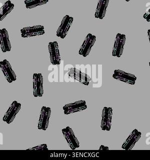 seamless pattern Gaming keyboard enhancing the experience for players with advanced features. Including individually lit keys in vibrant colors and a Stock Vector