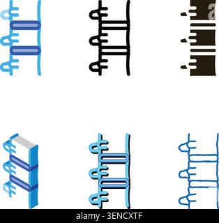 Human Spine Icon designs Vector. Outline Human Spine Sign. Isolated Contour Symbol Stock Vector