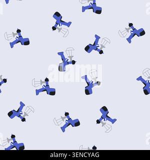pattern er paint sprayer cartoon. tool air, car industry, brush logo er paint sprayer sign. seamless vector illustration Stock Vector