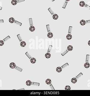 seamless pattern quiet hand electric fan cartoon. lightweight adjustable, personal desk, travel powerful quiet hand electric fan sign vector Stock Vector