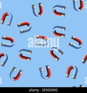 seamless pattern lead magnet cartoon. customer people, hand business, power generation lead magnet sign vector Stock Vector