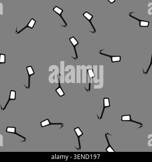 seamless pattern climb piolet ice tool cartoon. climbing high, sport ax, active danger climb piolet ice tool sign vector Stock Vector