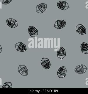 seamless pattern jousting knight helmet cartoon. crusader steel, battle warrior, tournament gothic jousting knight helmet sign vector Stock Vector