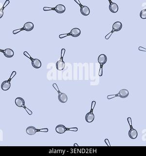 seamless pattern ergonomic smart spoon cartoon. adaptive electronic, sensor intelligent, culinary meal ergonomic smart spoon sign vector Stock Vector