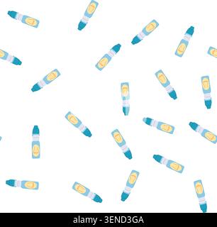 pattern rinse nasal spray bottle cartoon. squeeze applicator, nozzle hygiene, moisture breathe rinse nasal spray bottle sign. seamless symbol vector i Stock Vector