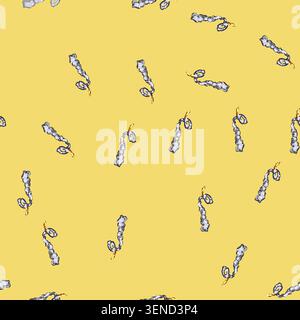 seamless pattern take rocket launch smoke cartoon. space stastronaut, stream spaceship, contrail startup take rocket launch smoke sign vector Stock Vector