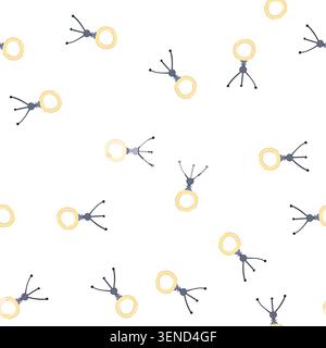 pattern circle light ring cartoon. tripod line, blue phone, stand round circle light ring sign. seamless symbol vector illustration Stock Vector