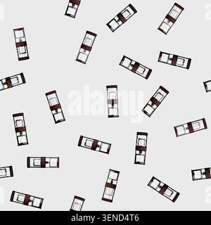 seamless pattern espresso ice drip coffee cartoon. espresso ice drip coffee sign vector Stock Vector