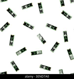 pattern drive ssd storage cartoon. disk equipment, hard drive ssd storage sign vector Stock Vector