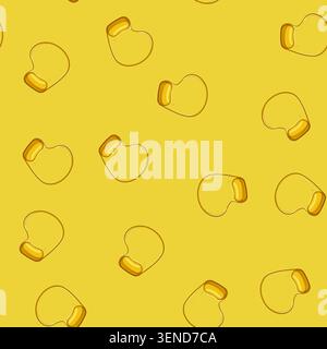 seamless pattern button mouse pad cartoon. shape click, pc mat, template brand button mouse pad sign vector Stock Vector