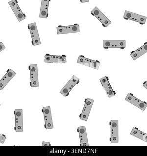 pattern cable headphone amp cartoon. cable headphone amp sign vector Stock Vector