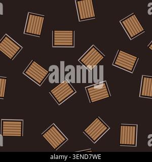 seamless pattern opener garage door cartoon. remote springs, maintenance service, insulation keypad opener garage door sign vector Stock Vector