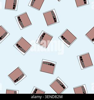 seamless pattern installation garage door cartoon. opener remote, springs maintenance, service insulation installation garage door sign vector Stock Vector