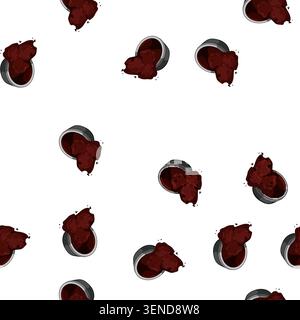 pattern italian capsule coffee cartoon. italian capsule coffee sign vector Stock Vector