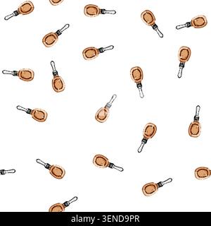 pattern eating smart spoon cartoon. assistive device, ergonomic adaptive, electronic sensor eating smart spoon sign vector Stock Vector