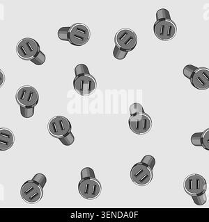 seamless pattern fast car charger wireless cartoon. charging adapter, portable magnetic, compatible smartphone fast car charger wireless sign vector Stock Vector