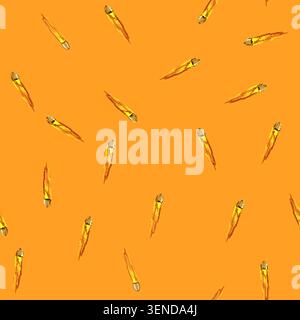 seamless pattern flight bullet flying cartoon. flash silver, shot action, black dust flight bullet flying sign vector Stock Vector