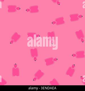 pattern distress bottle pain relief cartoon. torment anguish, misery twinge, pang soreness distress bottle pain relief sign. seamless vector illustrat Stock Vector