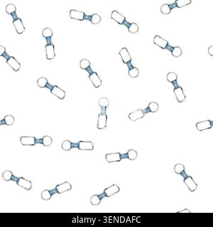 pattern chain keychain key cartoon. chain keychain key sign vector Stock Vector