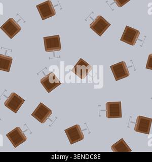 pattern destruction tnt bomb cartoon. power impact, force ignition, shockwave devastation destruction tnt bomb sign. seamless vector illustration Stock Vector