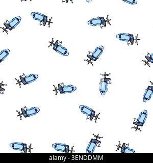 pattern room game chair cartoon. monitor entertainment, desk video, screen neon room game chair sign vector Stock Vector