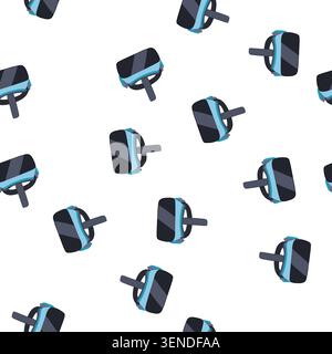 pattern display augmented reality ar glasses cartoon. smt interactive, digital experience, future vision display augmented reality ar glasses sign. se Stock Vector