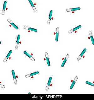 pattern interface health bar cartoon. loading hemeter, 8bit load, arcade progress interface health bar sign vector Stock Vector