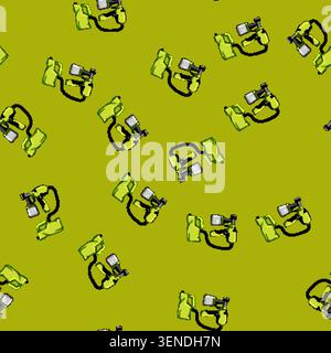 seamless pattern spray paint sprayer cartoon. gun er, drip logo, body car spray paint sprayer sign vector Stock Vector