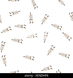 pattern canvas easel cartoon. stand blank, empty wood, exhibition school canvas easel sign vector Stock Vector