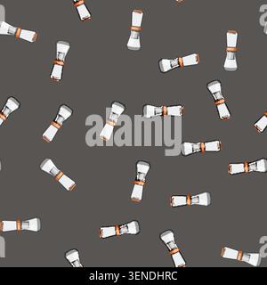 seamless pattern cold ice drip coffee cartoon. cold ice drip coffee sign vector Stock Vector