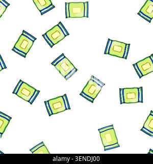 pattern healthy snack pack cartoon. lunchbox grab, and go, portion kids healthy snack pack sign vector Stock Vector