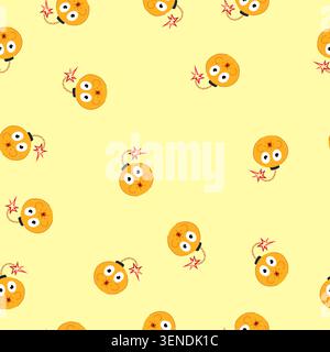 pattern warhead bomb character cartoon. tnt c4, shrapnel incendiary, payload nuclear warhead bomb character sign. seamless vector illustration Stock Vector