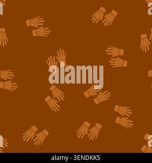 pattern boil leather gloves cartoon. water appliance, cordless steel, fast heat boil leather gloves sign. seamless vector illustration Stock Vector