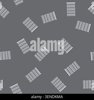 pattern book magazine rack cartoon. store bookcase, blank supermarket, mockup bookshelf book magazine rack sign. seamless vector illustration Stock Vector