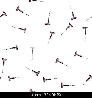 pattern appliance electric mop cartoon. equipment floor, machine home, al household appliance electric mop sign vector Stock Vector