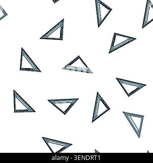 pattern home ruler builder cartoon. home ruler builder sign vector Stock Vector