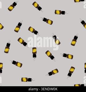 seamless pattern cosmetic fragrance oil color icon vector. cosmetic fragrance oil sign. isolated symbol illustration Stock Vector