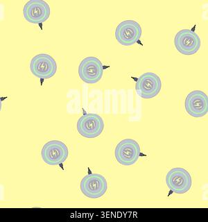 pattern universal charging pad wireless cartoon. convenient modern, advanced innovative, reliable affordable universal charging pad wireless sign. sea Stock Vector