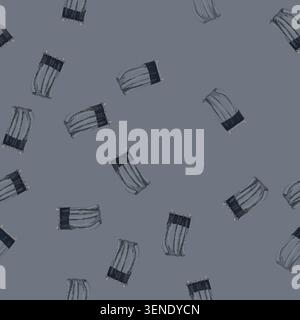seamless pattern modern shower bathroom curtain cartoon. modern shower bathroom curtain sign vector Stock Vector