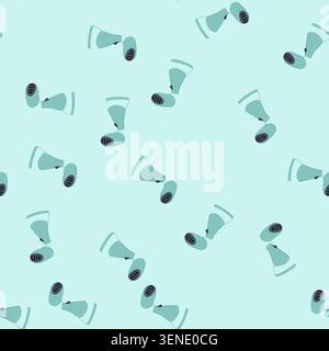 pattern handheld steamer portable cartoon. garment clothes, wrinkles iron, wrinkle free handheld steamer portable sign. seamless vector illustration Stock Vector