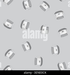 seamless pattern interior sink ceramic cartoon. interior sink ceramic sign vector Stock Vector