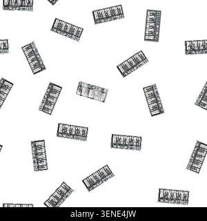 pattern sound synthesizer audio cartoon. sound synthesizer audio sign vector Stock Vector