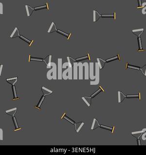 seamless pattern sculpting brick chisel cartoon. carving mallet, layer work sculpting brick chisel sign vector Stock Vector